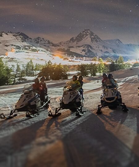 Actividades nocturnas en la nieve
